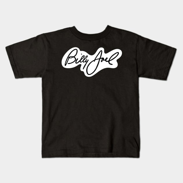 Billy Joel Signature Kids T-Shirt by Corvons
